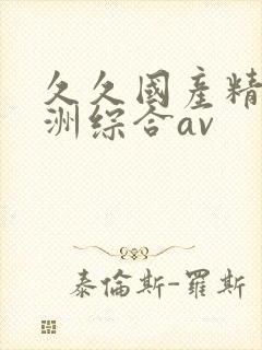 久久国产精品亚洲综合av