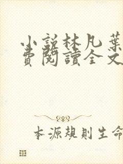 小说林凡叶惜免费阅读全文最新章节