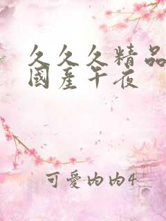 久久久精品福利国产午夜