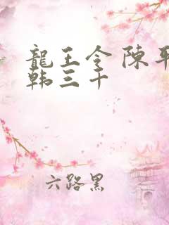 龙王令 陈平 韩三千