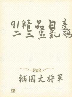 91精品日产一二三区乱码