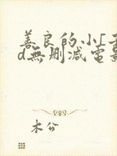 善良的小[子hd无删减电影