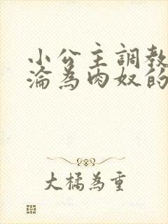 小公主调教喷水沦为肉奴的小说