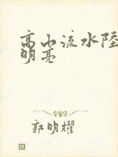 高山流水陆瑶周明亮