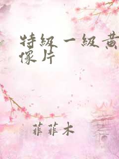 特级一级黄色录像片