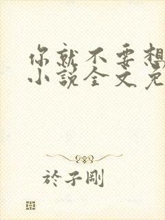 你就不要想起我小说全文免费阅读