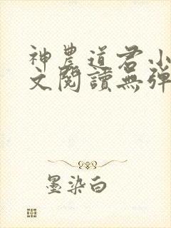 神农道君小说全文阅读无弹窗