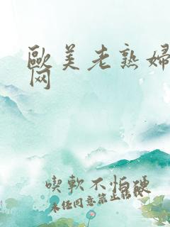 欧美老熟妇aⅴ网