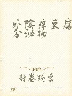 外阴痒豆腐渣状分泌物