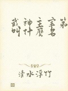 武神主宰第二季叫什么名