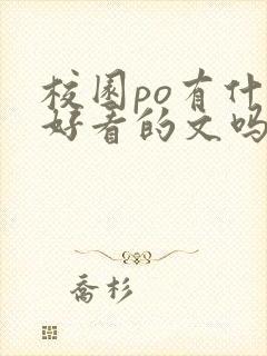 校园po有什么好看的文吗
