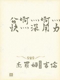 公啊灬啊灬啊灬快灬深用力小说