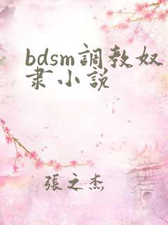 bdsm调教奴隶小说