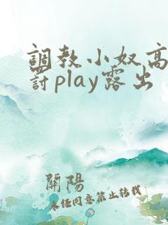 调教小奴高潮惩罚play露出