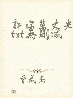 许你万丈光芒好txt无删减