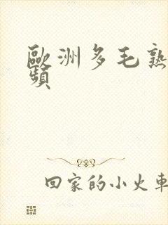 欧洲多毛熟女视频