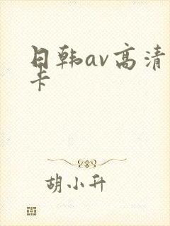 日韩av高清不卡