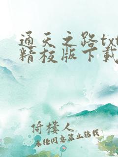 通天之路txt精校版下载