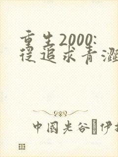 重生2000:从追求青涩校花同桌开始第24章