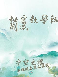 秘密教学韩漫无删减