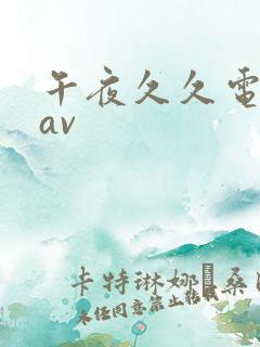 午夜久久电影院av
