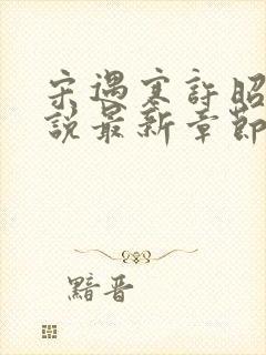 宋遇寒许昭宁小说最新章节免费阅读