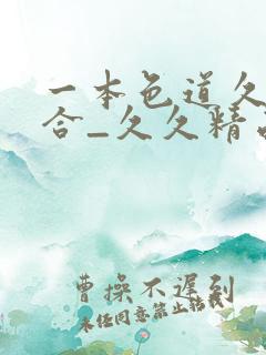 一本色道久久综合_久久精品国产亚洲