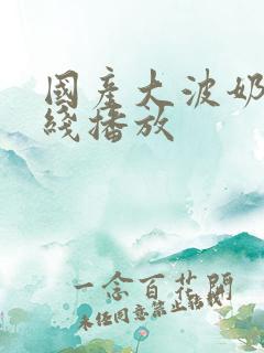 国产大波奶子在线播放