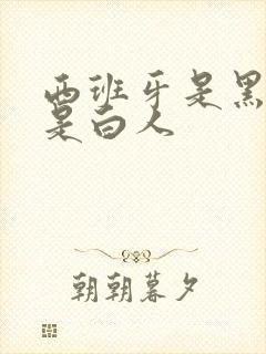 西班牙是黑人还是白人