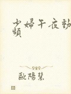 少妇午夜动态视频