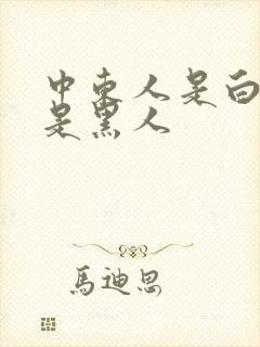 中东人是白人还是黑人