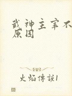 武神主宰不更新原因