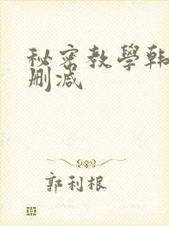 秘密教学韩漫无删减