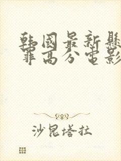 韩国最新悬疑犯罪高分电影