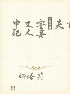 中又字菷夫前侵犯人妻