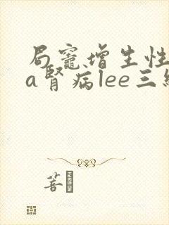 局灶增生性iga肾病lee三级治疗费用