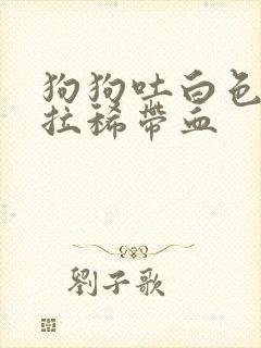 狗狗吐白色粘液拉稀带血