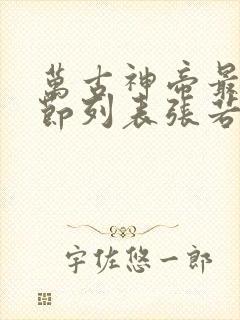 万古神帝最新章节列表张若尘