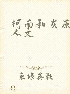 柯南和灰原哀同人文