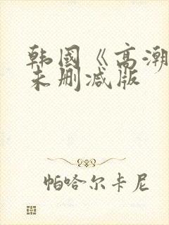 韩国《高潮3》未删减版
