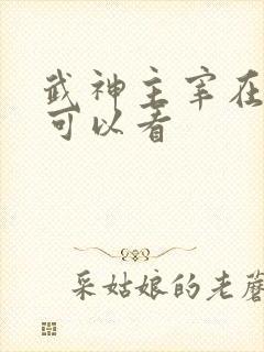 武神主宰在哪里可以看