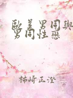 欧美男同与亚洲男同性恋