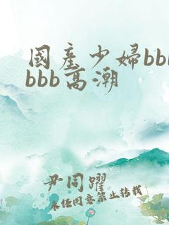 国产少妇bbbbbb高潮