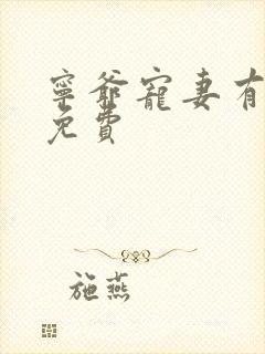 宁爷宠妻有点甜免费