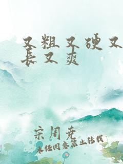 又粗又硬又大又长又爽