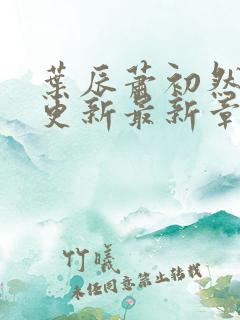 叶辰萧初然刚刚更新最新章节列表