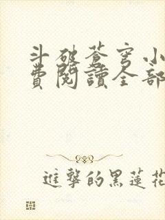 斗破苍穹小说免费阅读全部软件