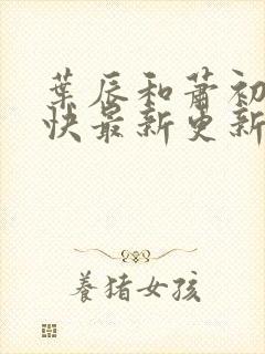 叶辰和萧初然最快最新更新