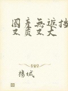 国产无遮挡又黄又爽又大