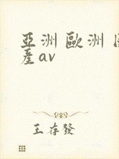 亚洲 欧洲 国产av